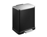 Poubelle à pédale tri sélectif E-Cube 10 + 9L