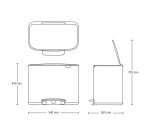 Poubelle à pédale BO 3x11L