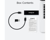 Disco duro SSD externo Integral SlimXpress de 1 TB en color negro