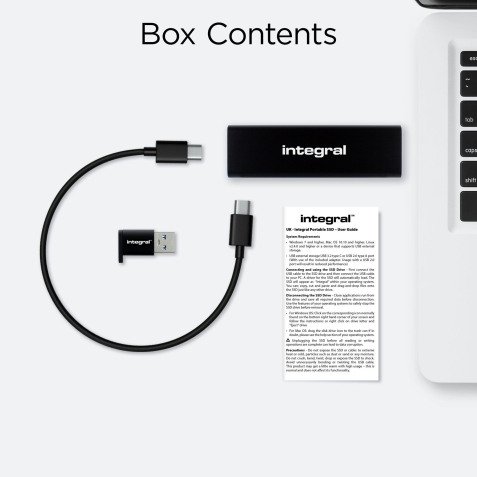 Externe SSD-schijf SlimXpress 1TB Integral zwart