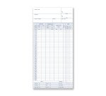 Schede orologio mensili Data Ufficio Giallo rigato non perforato 22,5 x 10,4 cm carta 100 unità