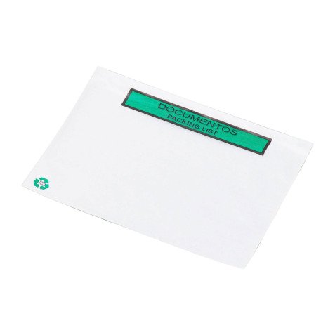 Bolsas-sobres autoadhesivos portadocumentos papel eco 230 x 125 mm - Caja de 1000