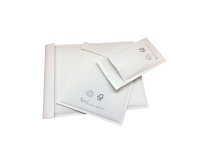 Sobres acolchados con burbuja de papel kraft blanco 220x265 Ecomax - Caja de 100