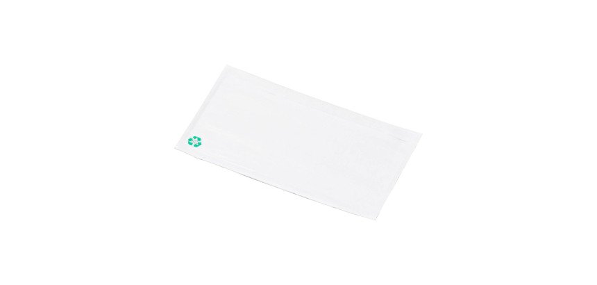 Bolsas-sobres autoadhesivos portadocumentos papel eco transparente 230 x 170 mm - Caja de 1000