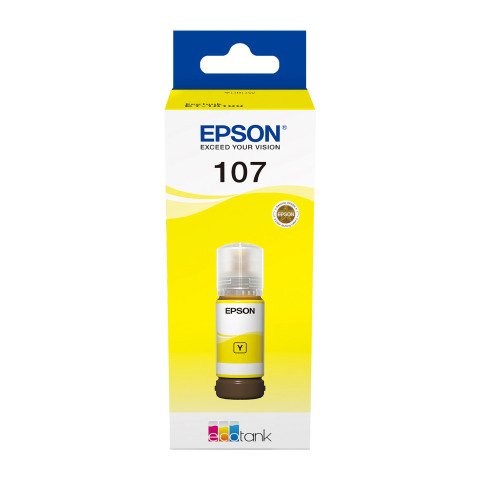 Epson 107 original botella de tinta Ecotank amarillo