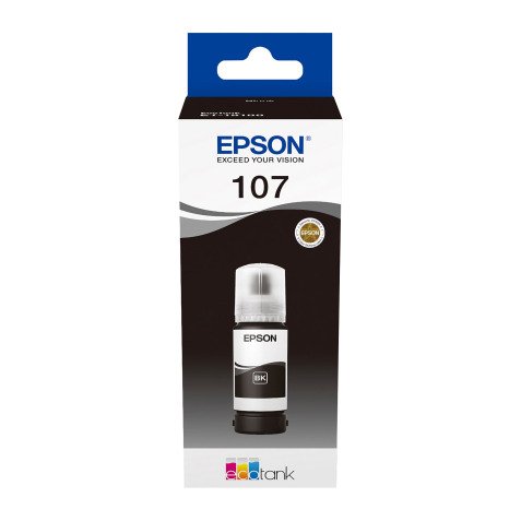 Epson 107 original botella de tinta Ecotank negro