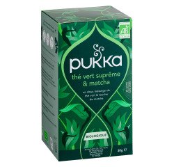 Green Tea Supreme and Organic Matcha Pukka - Box of 20 sachets