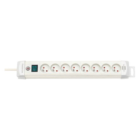 Regleta Premium Plus 8 tomas con interruptor 3 m blanco