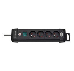 Regleta Premium Plus de 4 tomas con interruptor 1,8 m