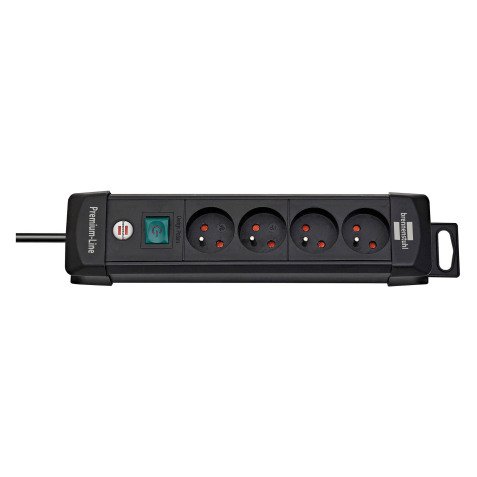 Regleta Premium Plus de 4 tomas con interruptor 1,8 m