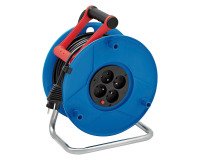 Enrrollacables Carrete eléctrico 4 tomas BRENNENSTUHL 25 m