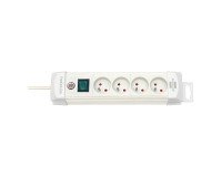 Brennenstuhl Multiprise Premium Plus 4 prises avec interrupteur 1.8m - Blanc