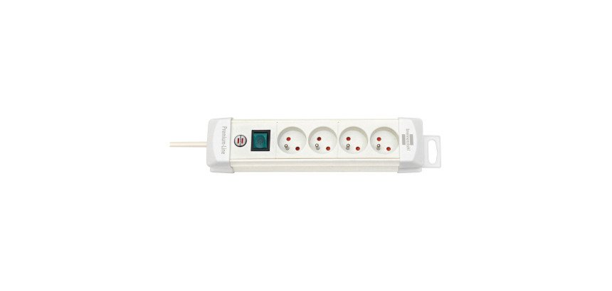Brennenstuhl Multiprise Premium Plus 4 prises avec interrupteur 1,8m