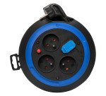 BRENNENSTUHL Mini enrouleur éléctrique 4 prises 3 m