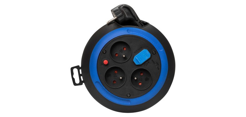 BRENNENSTUHL Mini enrouleur éléctrique 4 prises 3 m