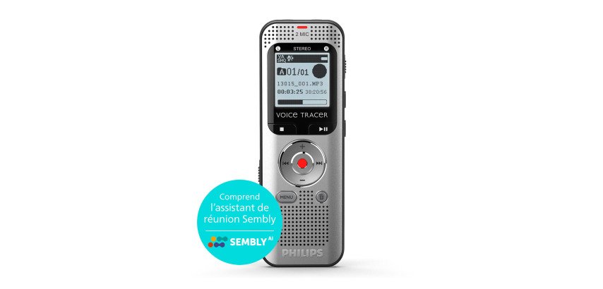 PHILIPS Dictaphone VoiceTracer Enregistreur audio DVT2015