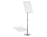 En_espositore da pavimento con cornice a scatto i