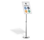 Espositore da pavimento con cornice a scatto in alluminio A3 Durable