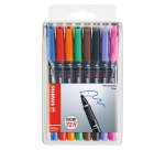 Pennarello OHPen universal permanente 842  - punta fine 0,7 mm - colori assortiti - Stabilo - conf. 8 pezzi