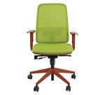 Sedia direzionale Kolor colore Verde mela e struttura Mattone