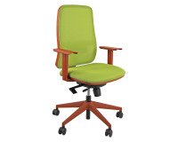 Sedia direzionale Kolor colore Verde mela e struttura Mattone