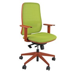 Sedia direzionale Kolor colore Verde mela e struttura Mattone