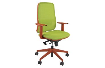 Sedia direzionale Kolor colore Verde mela e struttura Mattone