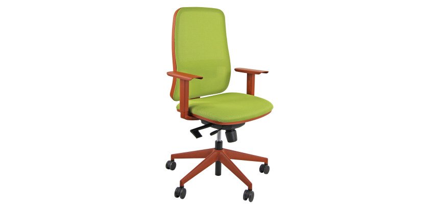 Sedia direzionale Kolor colore Verde mela e struttura Mattone
