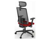 En_sedia ergonomica xpro pg strutt nero rosso