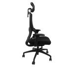 Sedia direzionale Groove in colore nero con supporto lombare universale