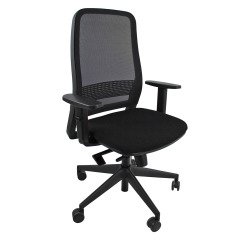 En_sedia ergonomica synchro titan nero
