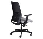 Sedia Model One con schienale in rete nero e seduta colorata