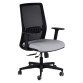 Sedia Model One con schienale in rete nero e seduta colorata