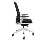 Sedia direzionale ergonomica Joga sincro struttura in colore bianco