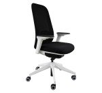 Sedia direzionale ergonomica Joga sincro struttura in colore bianco