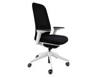 Sedia direzionale ergonomica Joga sincro struttura in colore bianco