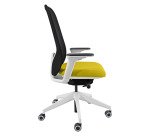 Sedia direzionale ergonomica Joga sincro struttura in colore bianco