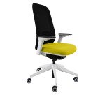 Sedia direzionale ergonomica Joga sincro struttura in colore bianco