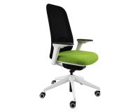Sedia direzionale ergonomica Joga sincro struttura in colore bianco