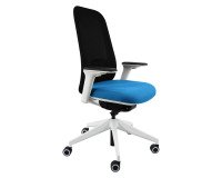 Sedia direzionale ergonomica Joga sincro struttura in colore bianco