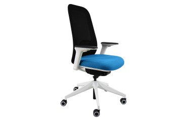 Sedia direzionale ergonomica Joga sincro struttura in colore bianco