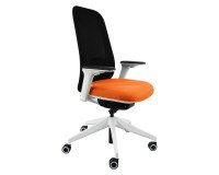 Sedia direzionale ergonomica Joga sincro struttura in colore bianco