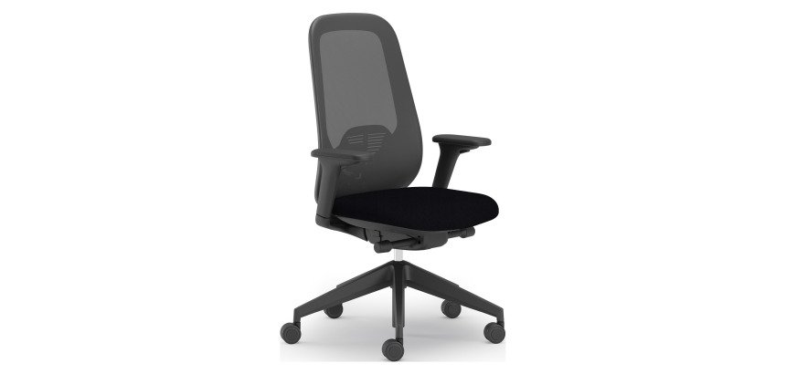 Sedia direzionale ergonomica Joga sincro struttura in colore nero