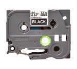 Ruban laminé Brother 24 mm TZE 355 noir écriture blanche