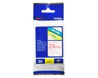 Cinta laminada rojo sobre negro TZE 252 de 24 mm de Brother