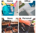 Ruban laminé Brother 24 mm TZE 252 écriture rouge fond blanc