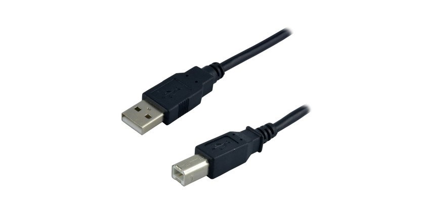 MCL câble USB A USB B - 3 m noir