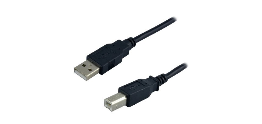 MCL câble USB A USB B - 3 m noir