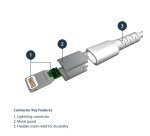 StarTech.com câble de charge/synchronisation USB-A vers lightning blanc robuste 1 m en fibre aramide