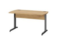 Mesa recta An 140 cm Quarta Plus patas metal L